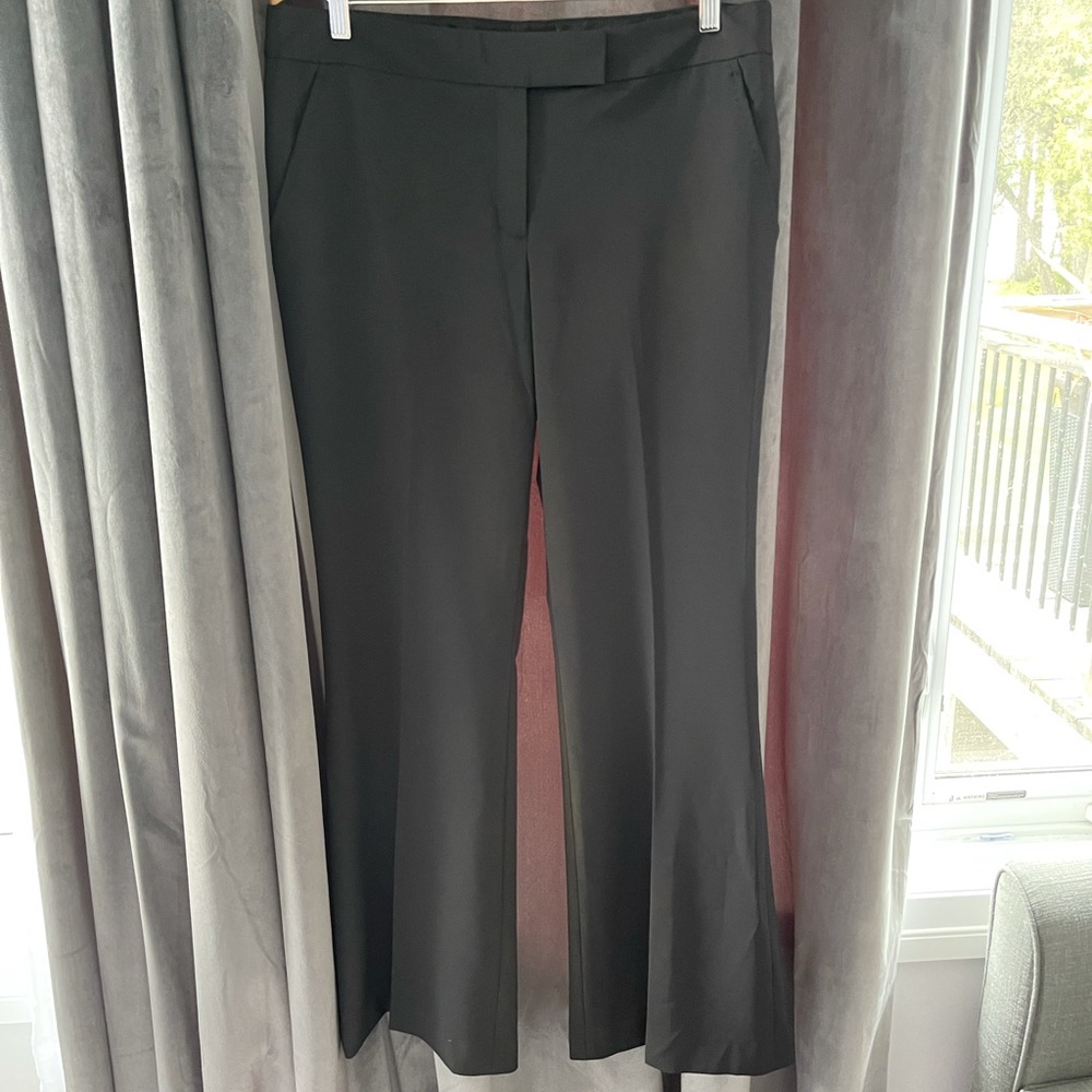 TAHARI wide leg black dress pants.